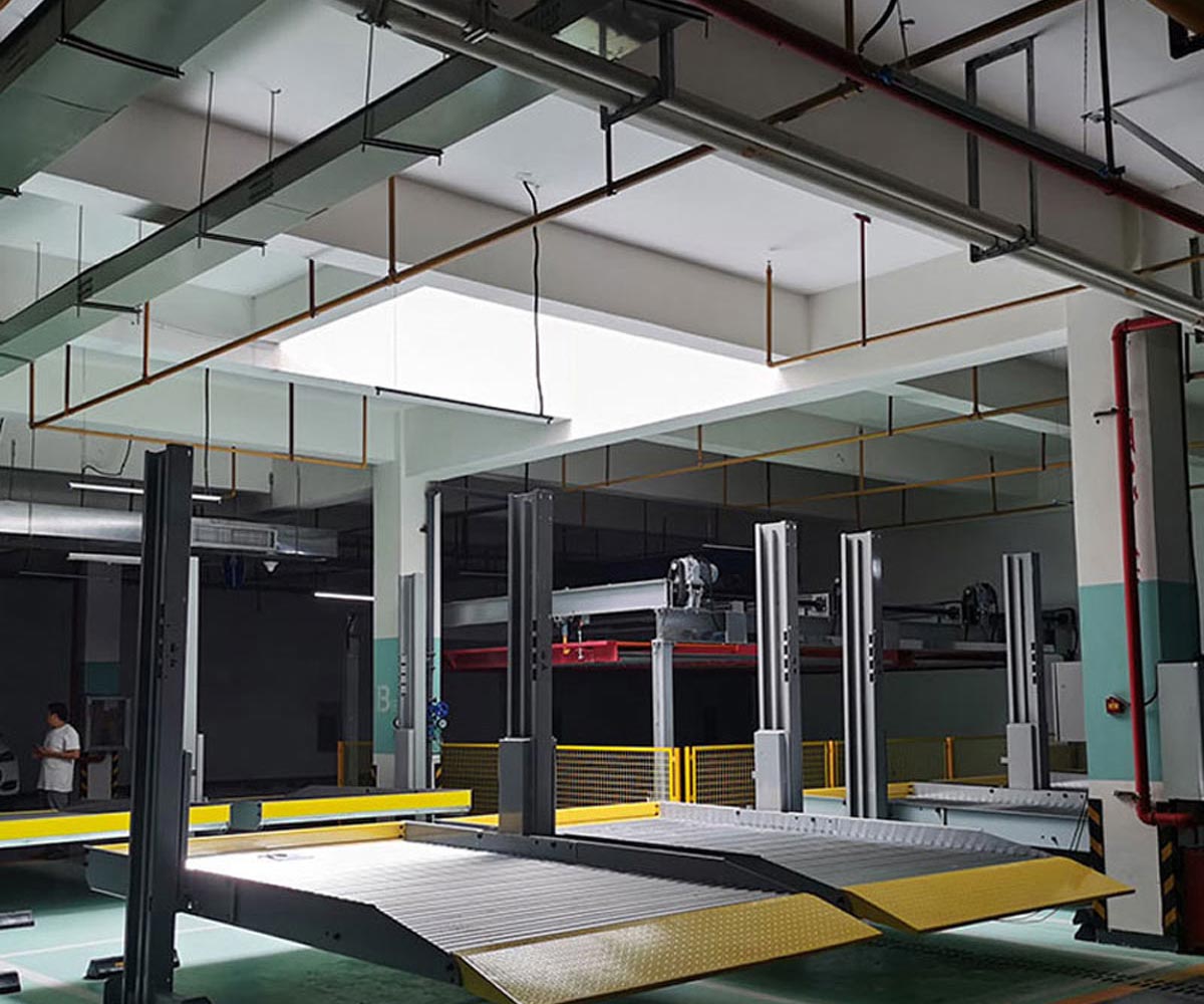 白玉俯仰立體車庫機械部分安裝步驟