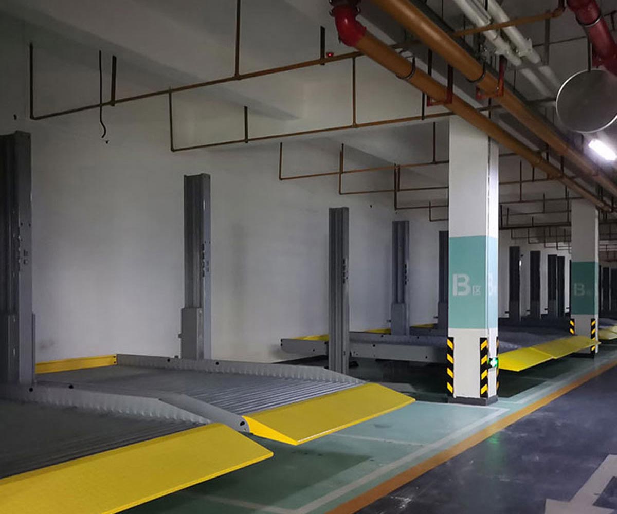 射洪簡易升降立體車庫液壓部分安裝步驟