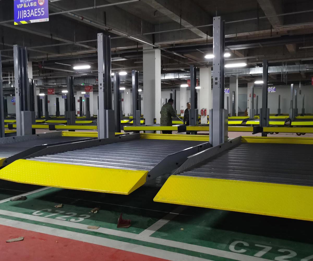 白玉智能兩柱雙層立體車庫